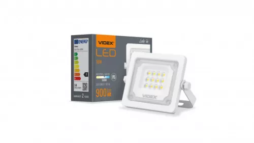 VIDEX LED-reflektor, 90°, IP65, 10 W, Természetes fehér, fehér