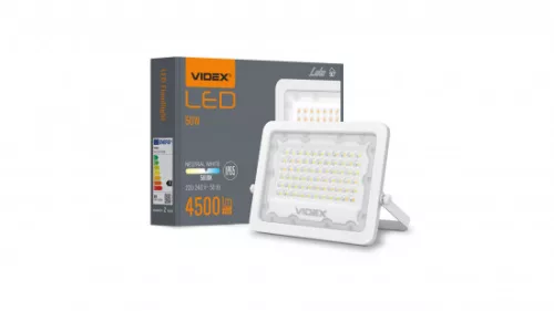 VIDEX LED-reflektor, 90°, IP65, 50 W, Természetes fehér, fehér