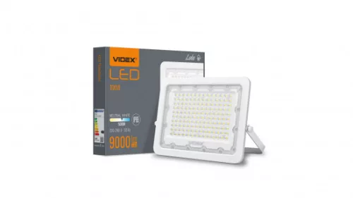 VIDEX LED-reflektor, 90°, IP65, 100 W, Természetes fehér, fehér