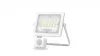 VIDEX mozgásérzékelős LED-reflektor, 90°, IP65, 10 W, Természetes fehér, fehér