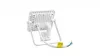 VIDEX mozgásérzékelős LED-reflektor, 90°, IP65, 20 W, Természetes fehér, fehér