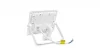 VIDEX mozgásérzékelős LED-reflektor, 90°, IP65, 30 W, Természetes fehér, fehér