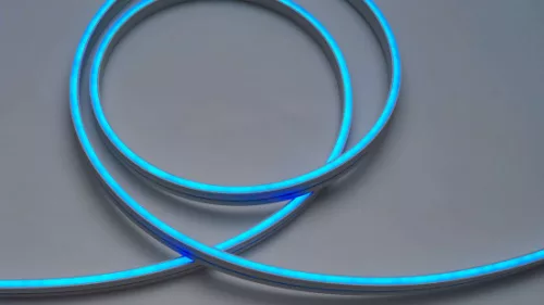 LED-neonflex, SMD 2835, 126 LED/m, 24 V, 10,8 W/m, IP67, kék, 3 év garancia, kiszerelés (5 méter)