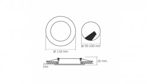 Panel LED 6W Round Neutral