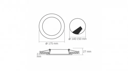 Panel LED 12W Round Neutral