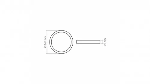 Panel LED 12W Surface  Round Neutral