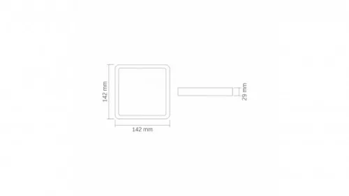 Panel LED 12W Surface  Square Neutral