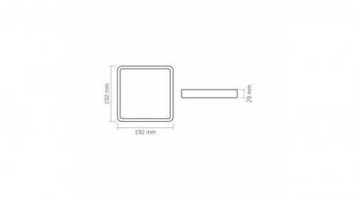 Panel LED 18W Surface  Square Neutral