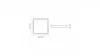 Panel LED 24W Surface  Square Neutral