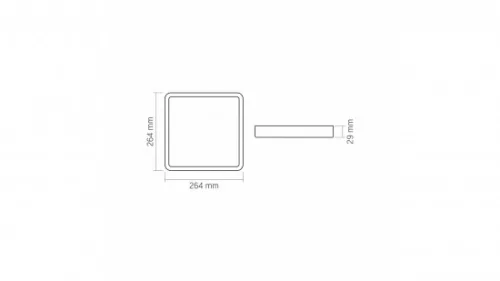 Panel LED 24W Surface  Square Neutral