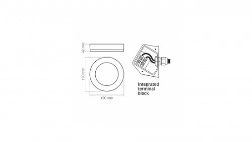 Bulkhead LED LENA 15W Neutral