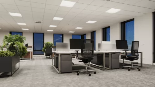 PLANET LED-panel, 40 W, IP20, 600x600 mm, Természetes fehér