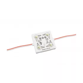   LED-modul, SMD 2835, 4 LED, 12 V DC, 2,16 W/m, IP68, hideg fehér, 5 év garancia