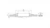 Ceiling lighting point fitting GIRO glass round black