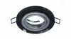 Ceiling lighting point fitting GIRO glass round black
