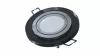 Ceiling lighting point fitting GIRO glass round black