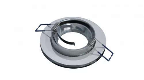 Ceiling lighting point fitting GIRO glass round black
