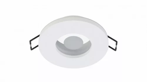 Ceiling lighting point fitting Aqua cast round Fixted white
