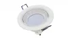 Ceiling lighting point fitting LUCA cast round adjustable matt white