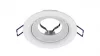 Ceiling lighting point fitting LUCA cast round adjustable matt white