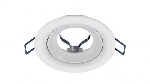 Ceiling lighting point fitting LUCA cast round adjustable matt white