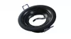 Ceiling lighting point fitting LUCA cast round adjustable matt black