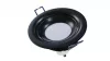 Ceiling lighting point fitting LUCA cast round adjustable matt black