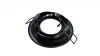 Ceiling lighting point fitting LUCA cast round adjustable matt black