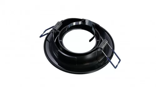Ceiling lighting point fitting LUCA cast round adjustable matt black