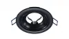 Ceiling lighting point fitting LUCA cast round adjustable matt black