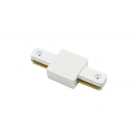 Connector for 1f busbars, straight, white