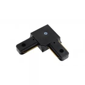 Connector for busbars 1f, angular, black