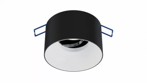 Ceiling lighting point fitting CASA cast round Fixted black