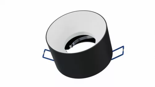 Ceiling lighting point fitting CASA cast round Fixted black