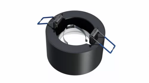 Ceiling lighting point fitting CASA cast round Fixted black