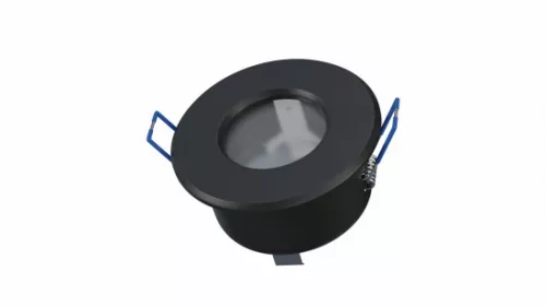 Ceiling lighting point fitting LISA cast round Fixted black