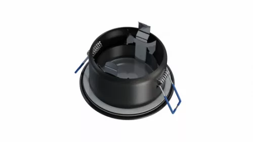 Ceiling lighting point fitting LISA cast round Fixted black