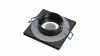 Ceiling lighting point fitting BONA cast round Fixted black