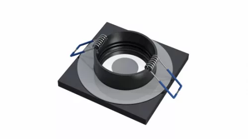 Ceiling lighting point fitting BONA cast round Fixted black