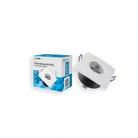   Ceiling lighting point fitting XANA cast square Fixted white, IP44