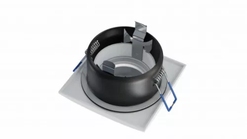 Ceiling lighting point fitting XANA cast square Fixted white, IP44