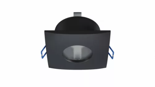 Ceiling lighting point fitting XANA cast square Fixted black, IP44