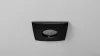 Ceiling lighting point fitting XANA cast square Fixted black, IP44