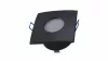 Ceiling lighting point fitting XANA cast square Fixted black, IP44