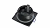 Ceiling lighting point fitting XANA cast square Fixted black, IP44