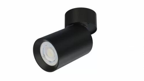 Bendable/rotatable ceiling spotlight fixture SPOT LUMI rotating black