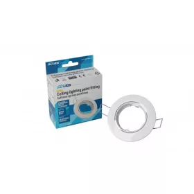   Ceiling lighting point fitting OPRA cast round adjustable white
