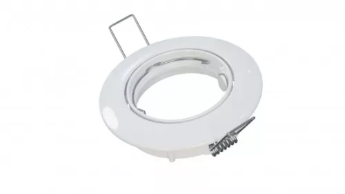 Ceiling lighting point fitting OPRA cast round adjustable white