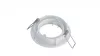 Ceiling lighting point fitting OPRA cast round adjustable white