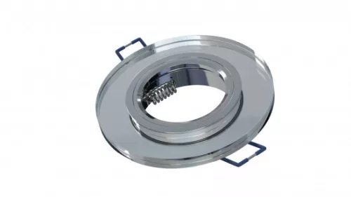 Ceiling lighting point fitting ROVO glass round white - transparent